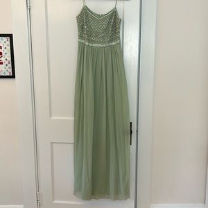 Adrianna Papell Sage Beaded Dress Size 2/4